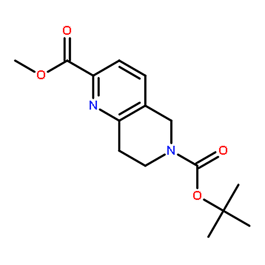 RHAWN 6-Tert-Butyl 2-Methyl 7，8-Dihydro-1，6-Naphthyridine-2，6(5H)-Dicarboxylate