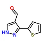 RHAWN 3-(Thiophen-2-yl)-1H-pyrazole-4-carbaldehyde