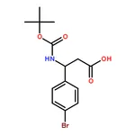 RHAWN (S)-3-(4-Bromophenyl)-3-((tert-butoxycarbonyl)amino)propanoic acid