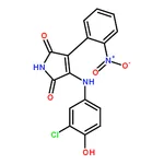RHAWN 3-(3-chloro-4-hydroxyanilino)-4-(2-nitrophenyl)pyrrole-2,5-dione