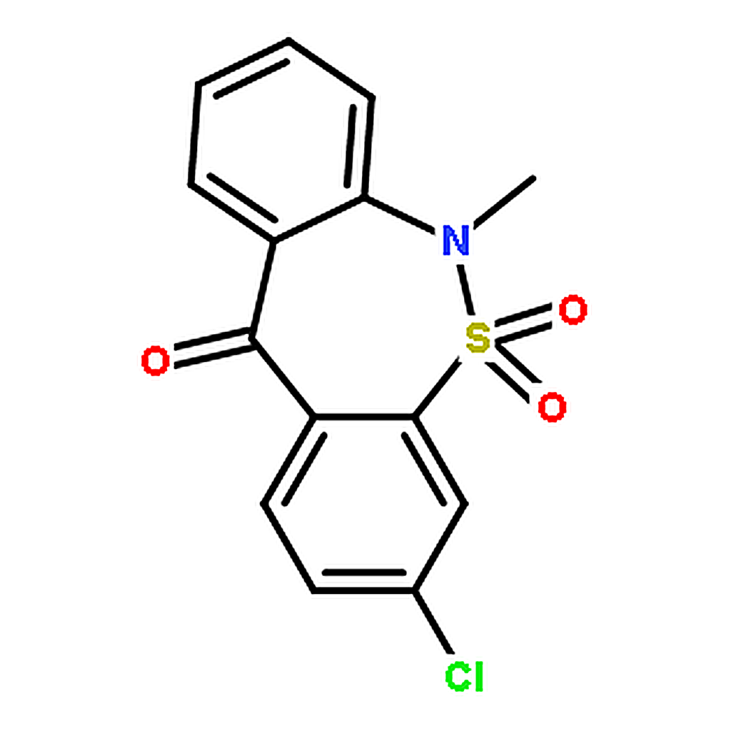RHAWN 3-Chloro-6，11-dihydro-6-methyl-5，5，11-trioxodibenzo[c，f][1，2]thiazepine