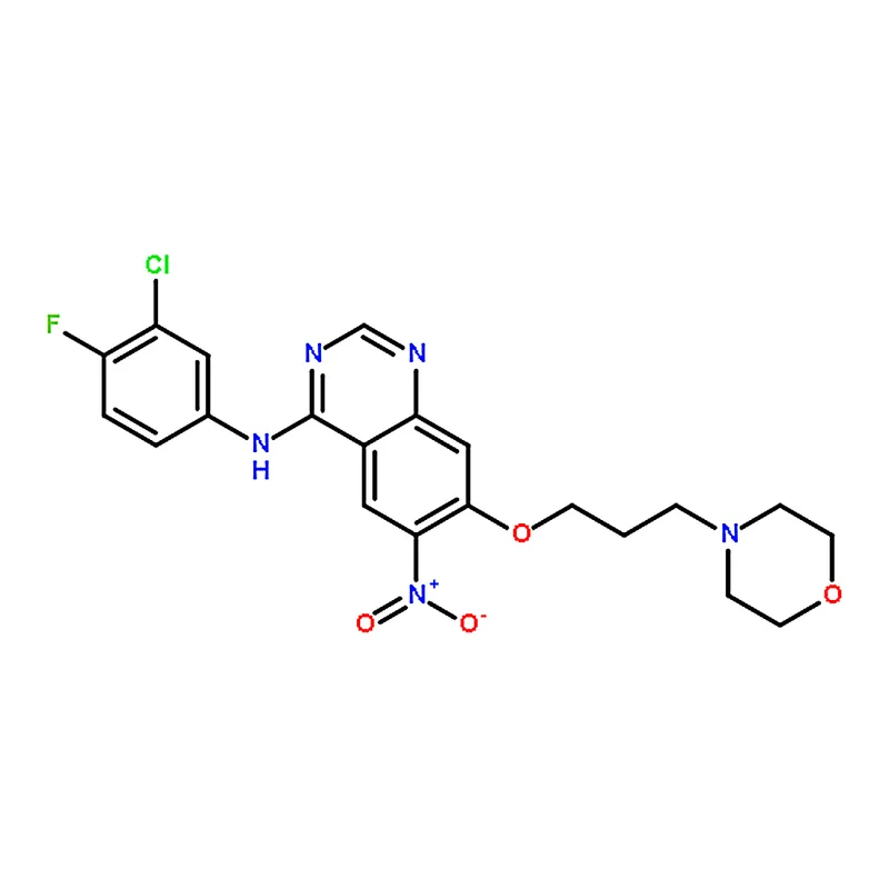 RHAWN N-(3-Chloro-4-fluorophenyl)-7-(3-morpholinopropoxy)-6-nitroquinazolin-4-amine