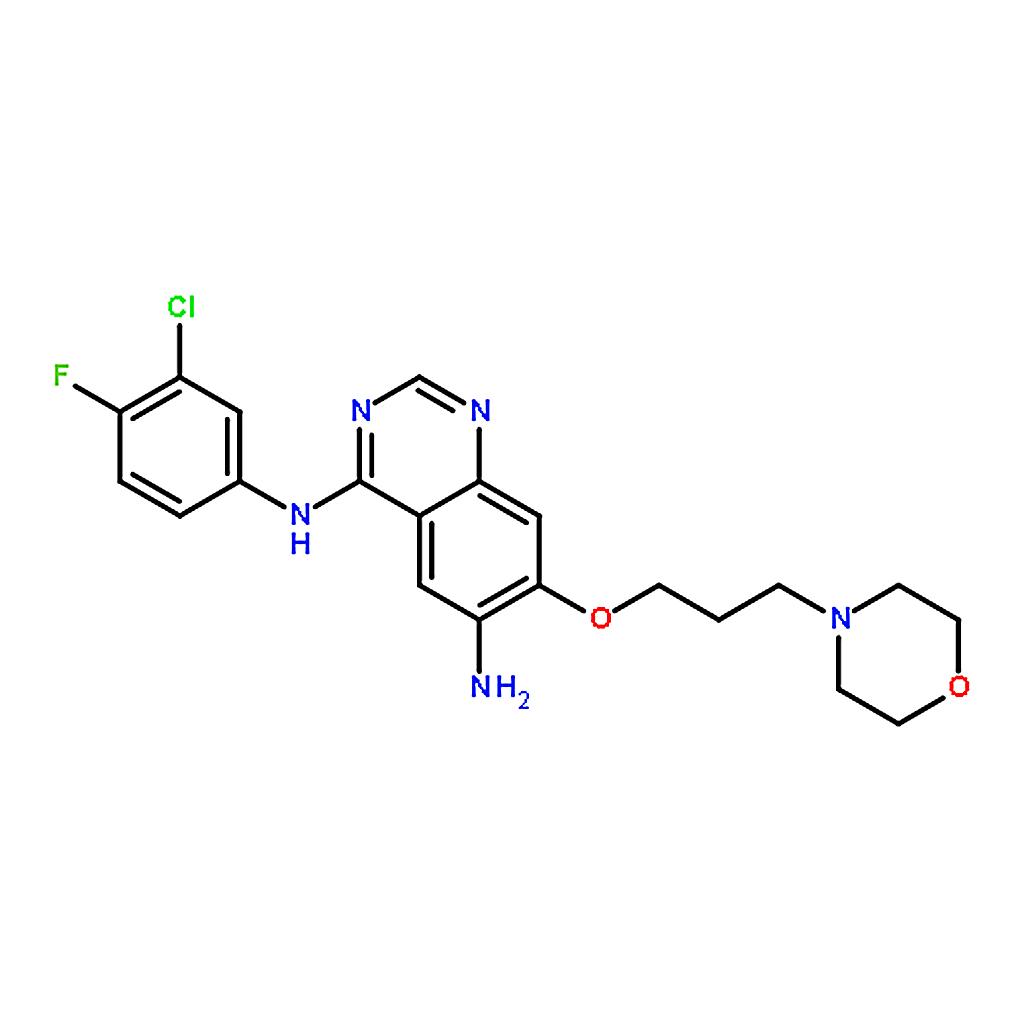 RHAWN N4-(3-Chloro-4-fluorophenyl)-7-(3-morpholinopropoxy)quinazoline-4，6-diamine