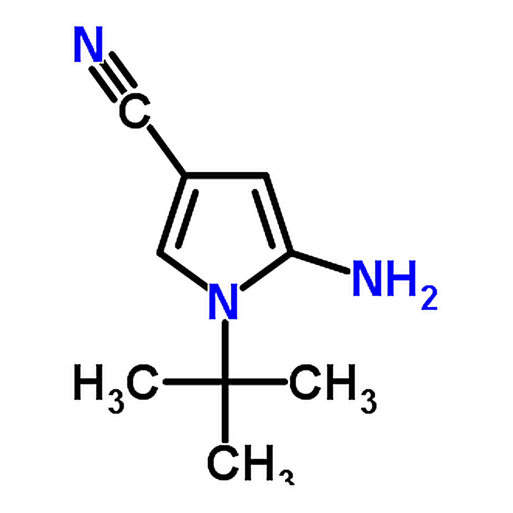 RHAWN 5-Amino-1-(tert-butyl)-1H-pyrrole-3-carbonitrile
