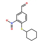 RHAWN 4-(cyclohexylsulfanyl)-3-nitrobenzenecarbaldehyde