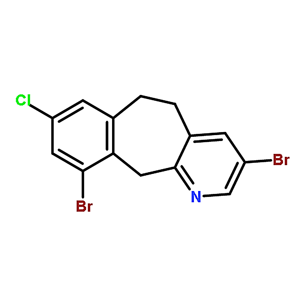 RHAWN 3,10-Dibromo-8-chloro-6,11-dihydro-5H-benzo[5,6]cyclohepta[1,2-b]pyridine