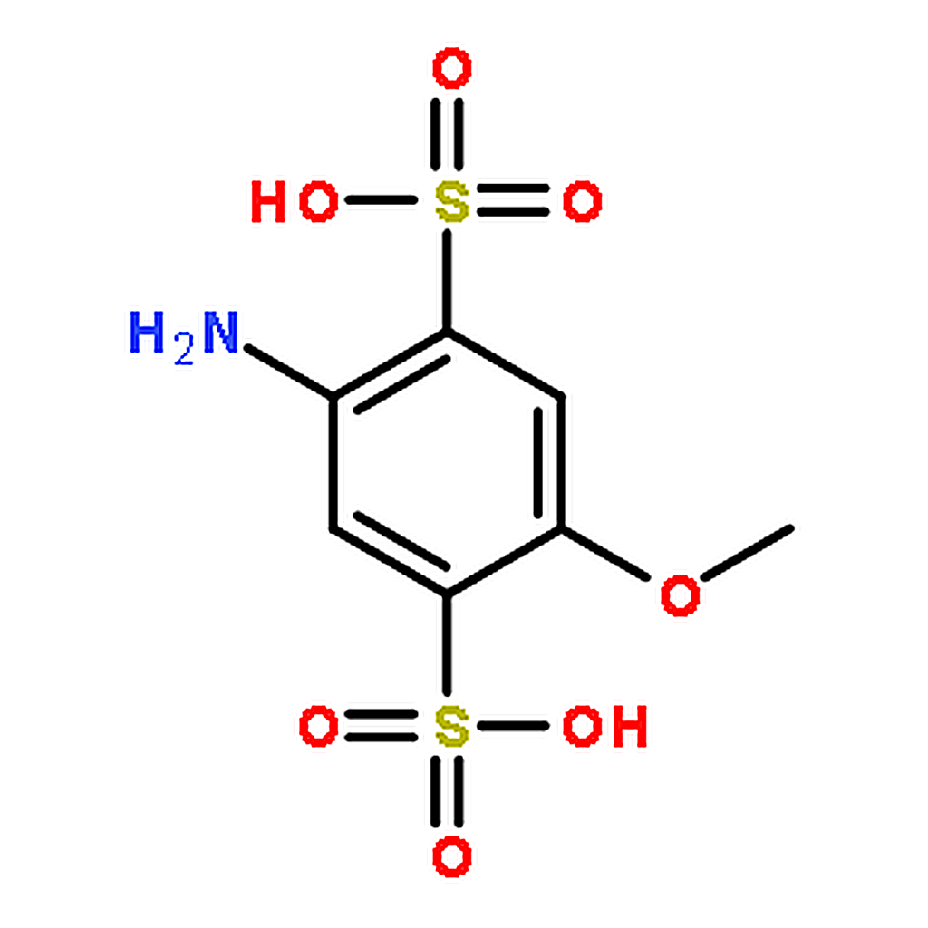 RHAWN 2-Amino-5-methoxybenzene-1,4-disulfonic acid