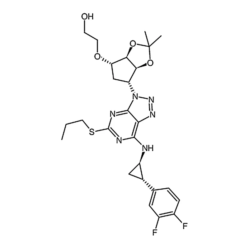 RHAWN 2-(((3aR,4S,6R,6aS)-6-(7-(((1R,2S)-2-(3,4-Difluorophenyl)cyclopropyl)amino)-5-(propylthio)-3