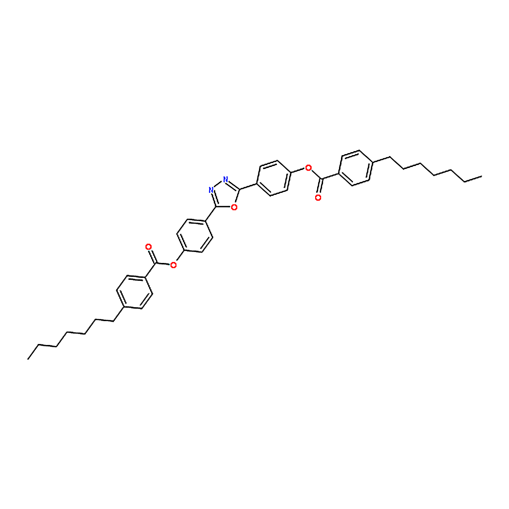 RHAWN (1,3,4-Oxadiazole-2,5-diyl)bis(4,1-phenylene) bis(4-heptylbenzoate)