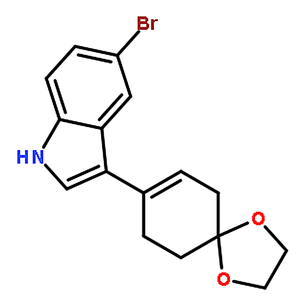 RHAWN 5-Bromo-3-(1，4-dioxaspiro[4.5]dec-7-en-8-yl)-1H-indole
