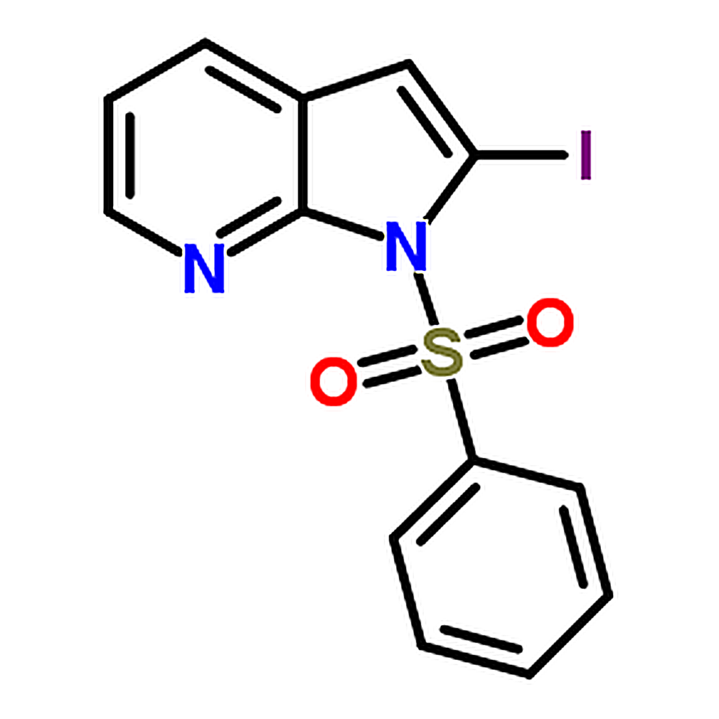 RHAWN 2-Iodo-1-(phenylsulfonyl)-1H-pyrrolo[2,3-b]pyridine