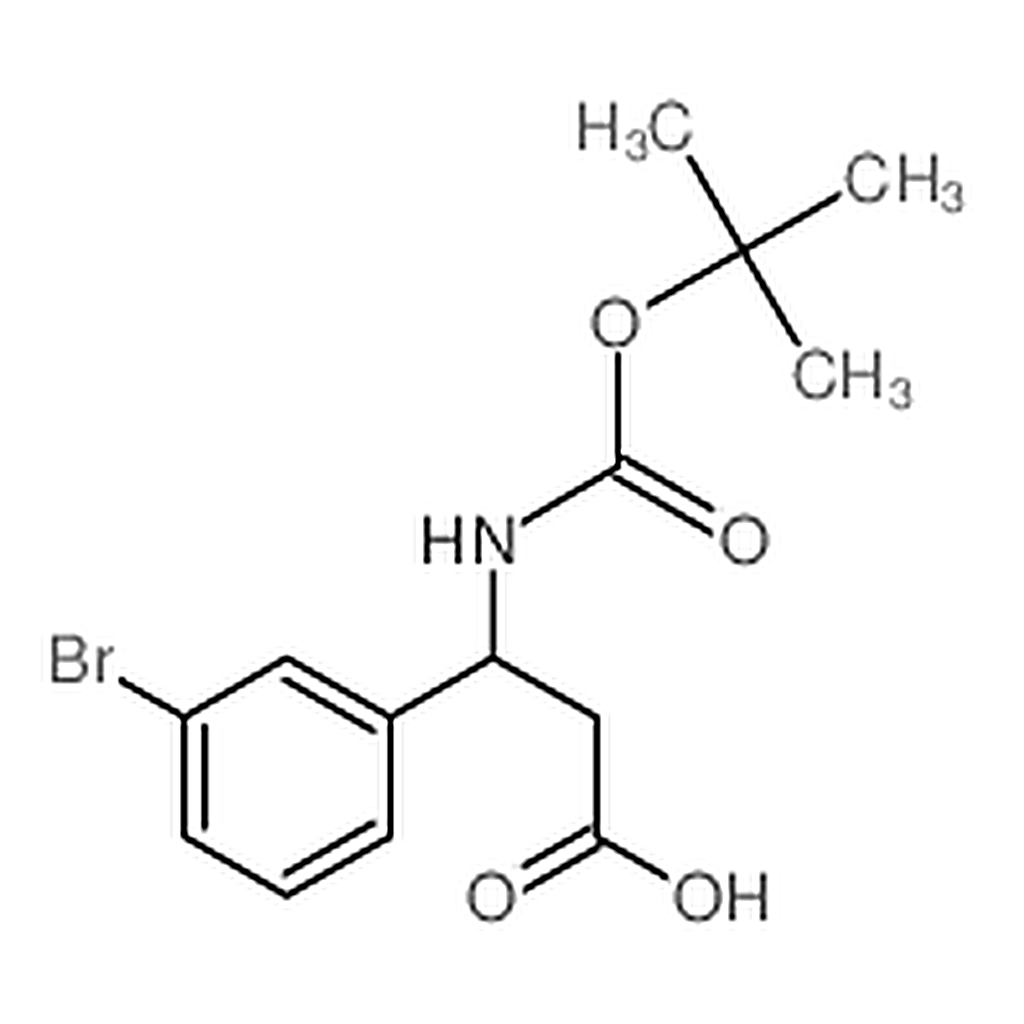 RHAWN 3-(3-Bromophenyl)-3-((tert-butoxycarbonyl)amino)propanoic acid