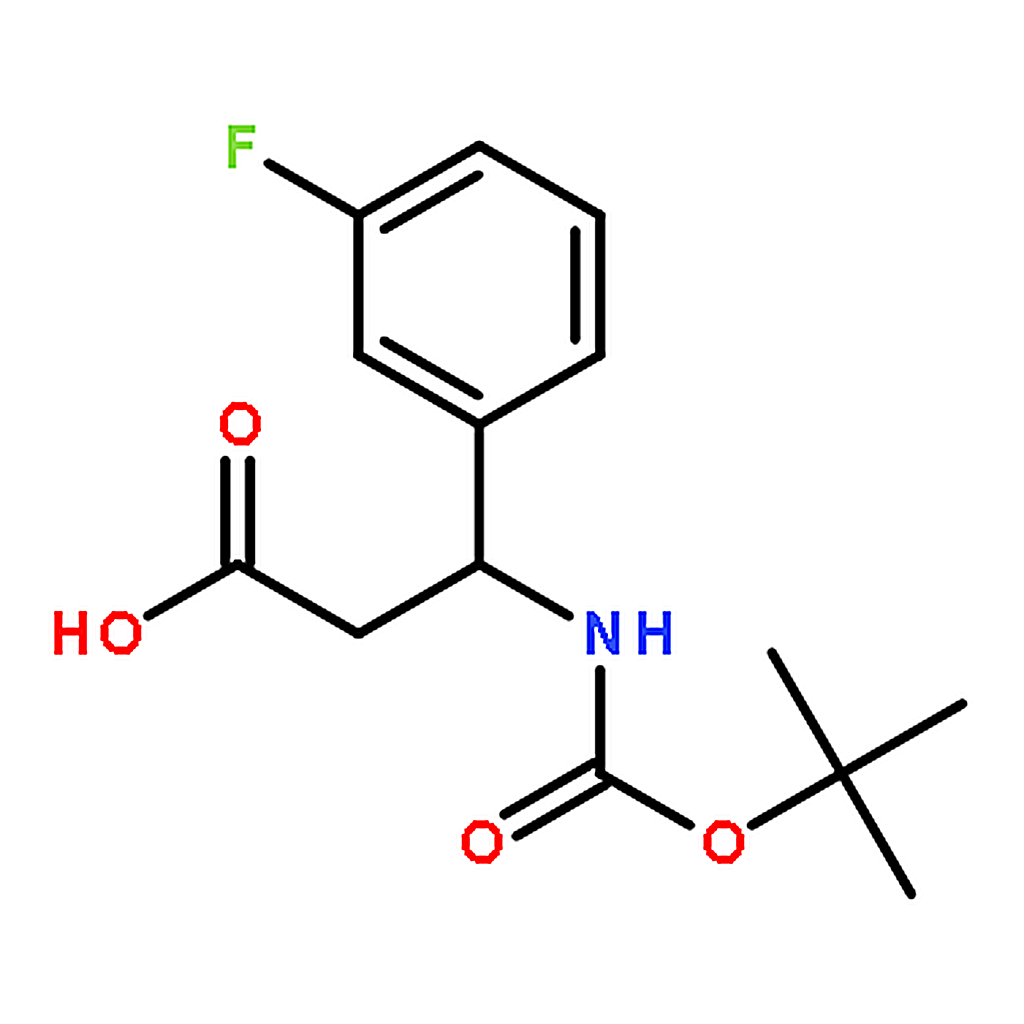 RHAWN 3-((tert-butoxycarbonyl)amino)-3-(3-fluorophenyl)propanoic acid