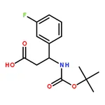 RHAWN 3-((tert-butoxycarbonyl)amino)-3-(3-fluorophenyl)propanoic acid
