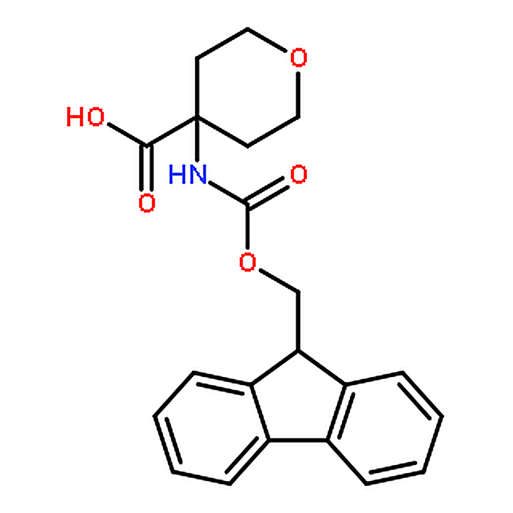 RHAWN 4-((((9H-Fluoren-9-yl)methoxy)carbonyl)amino)tetrahydro-2H-pyran-4-carboxylic acid