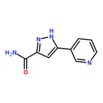 RHAWN 5-(Pyridin-3-yl)-1H-pyrazole-3-carboxamide