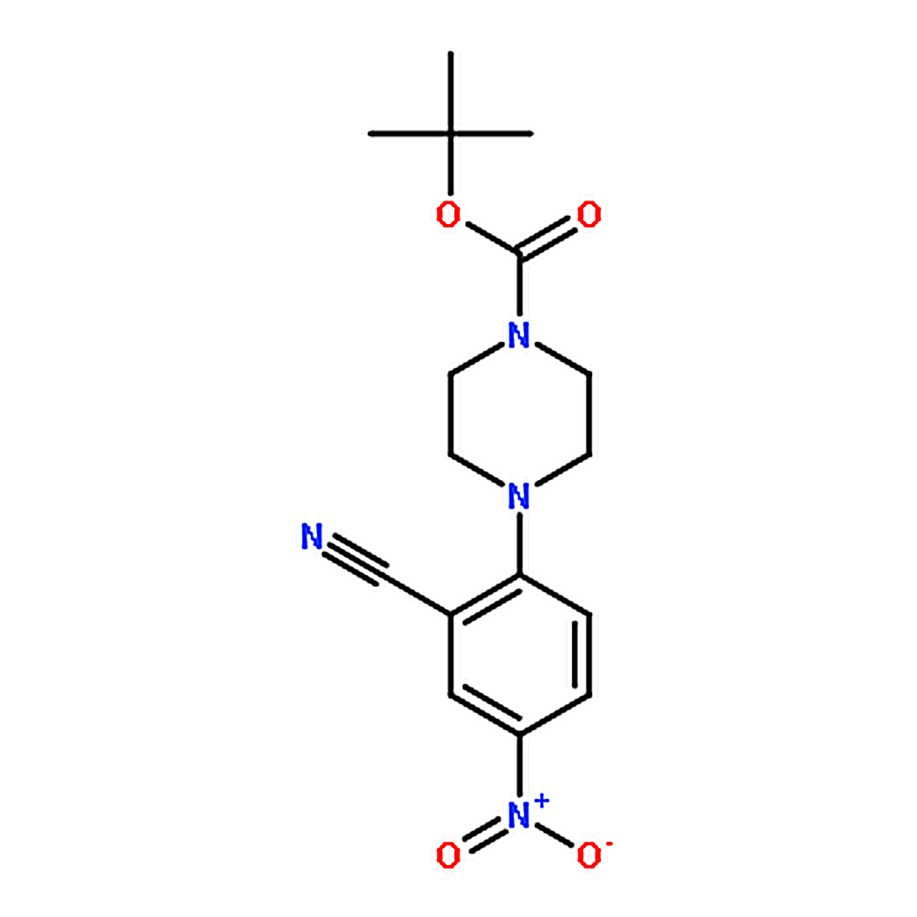 RHAWN tert-Butyl 4-(2-cyano-4-nitrophenyl)piperazine-1-carboxylate