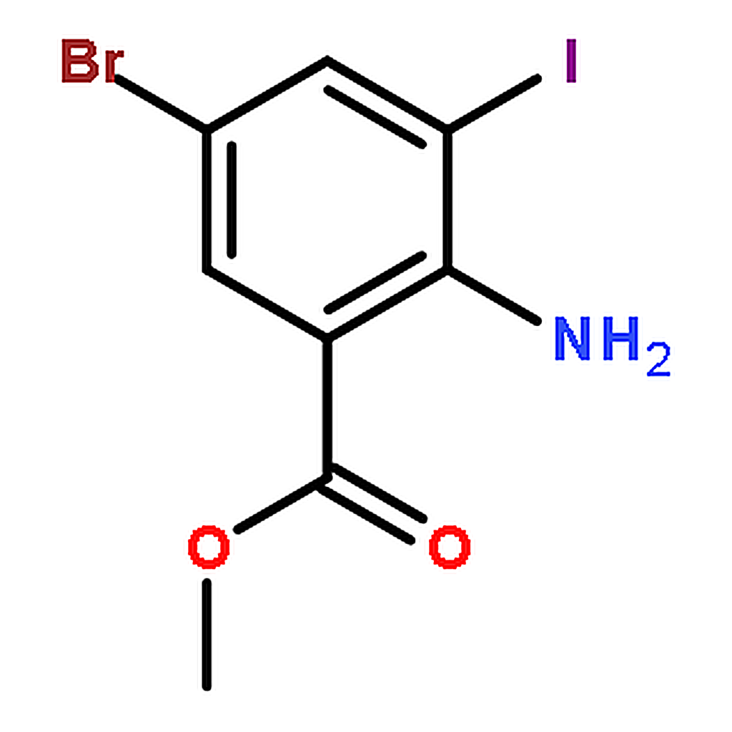 RHAWN Methyl 2-amino-5-bromo-3-iodobenzoate