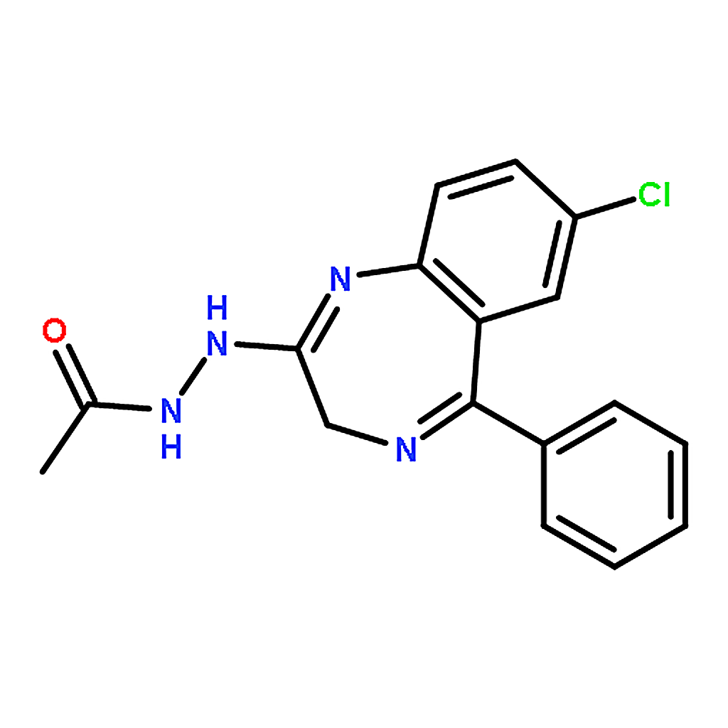 RHAWN 2-(2-Acetylhydrazino)-7-chloro-5-phenyl-3H-1，4-benzodiazepine