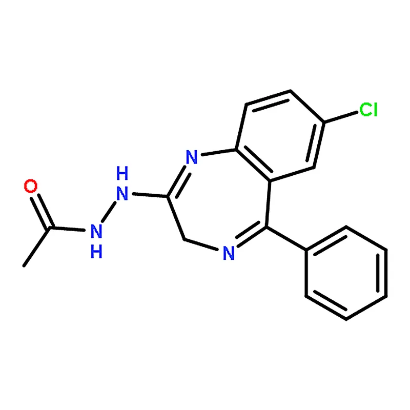 RHAWN 2-(2-Acetylhydrazino)-7-chloro-5-phenyl-3H-1,4-benzodiazepine