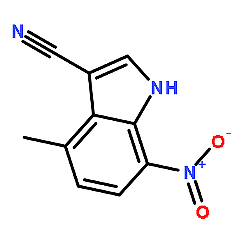 RHAWN 4-Methyl-7-nitro-1H-indole-3-carbonitrile