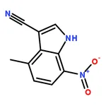 RHAWN 4-Methyl-7-nitro-1H-indole-3-carbonitrile