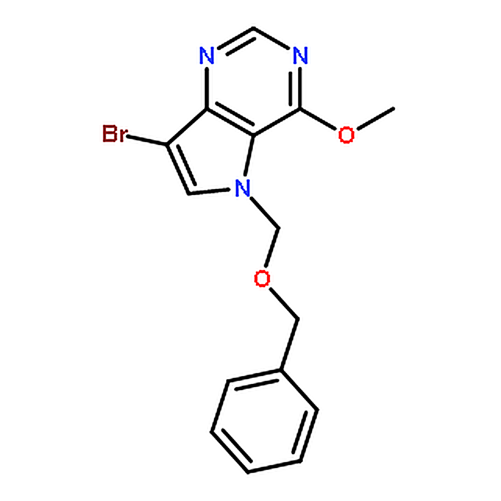 RHAWN 5H-Pyrrolo3,2-dpyrimidine, 7-bromo-4-methoxy-5-(phenylmethoxy)methyl-