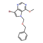 RHAWN 5H-Pyrrolo3,2-dpyrimidine, 7-bromo-4-methoxy-5-(phenylmethoxy)methyl-