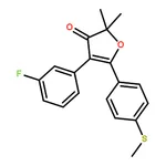 RHAWN 4-(3-Fluorophenyl)-2,2-dimethyl-5-(4-(methylthio)phenyl)furan-3(2H)-one