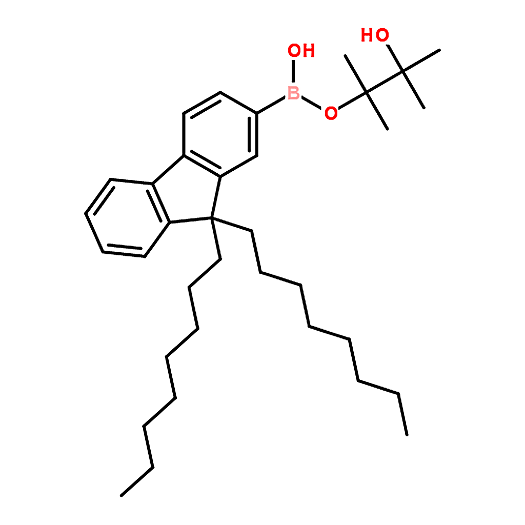 RHAWN 2-(9,9-Dioctyl-9H-fluoren-2-yl)-4,4,5,5-tetramethyl-1,3,2-dioxaborolane