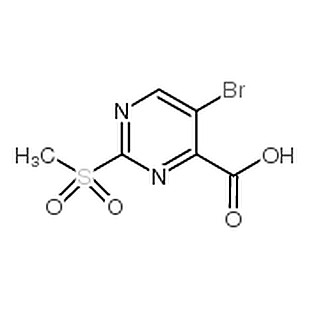 RHAWN 5-Bromo-2-(methylsulfonyl)pyrimidine-4-carboxylic acid