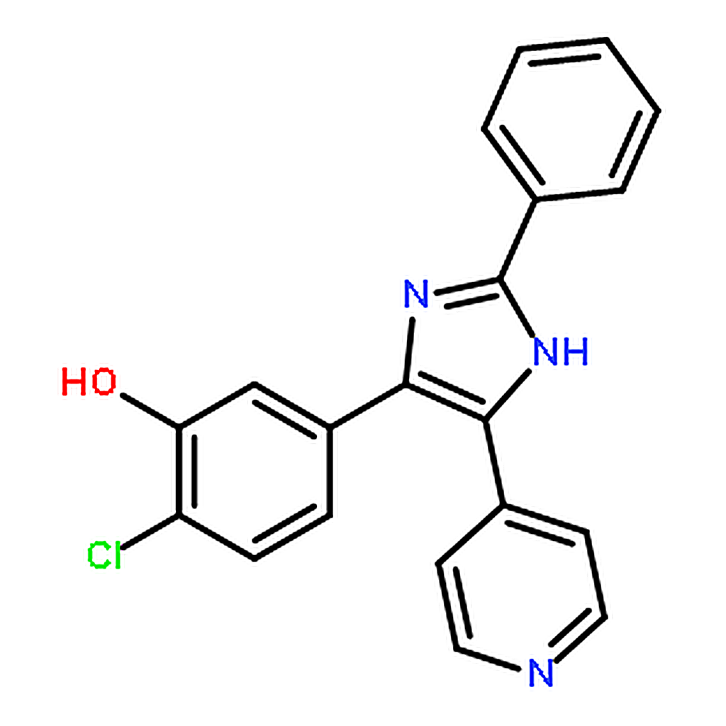 RHAWN 2-Chloro-5-(2-phenyl-4-(pyridin-4-yl)-1H-imidazol-5-yl)phenol 