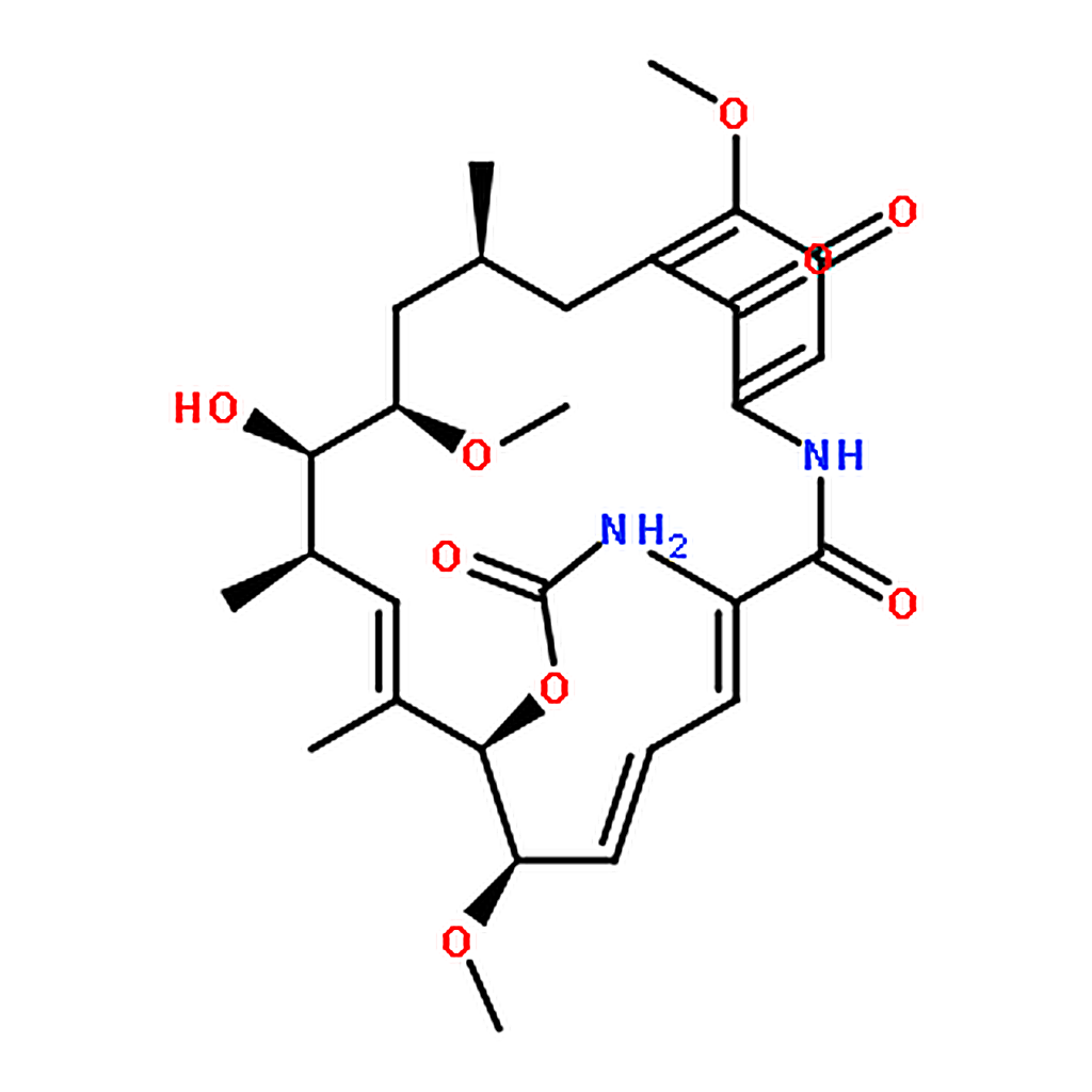 RHAWN Geldanamycin from Streptomyces hygroscopicus
