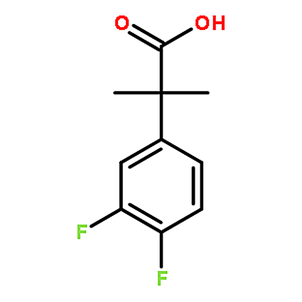 RHAWN 2-(3，4-difluorophenyl)-2-methylpropanoic acid