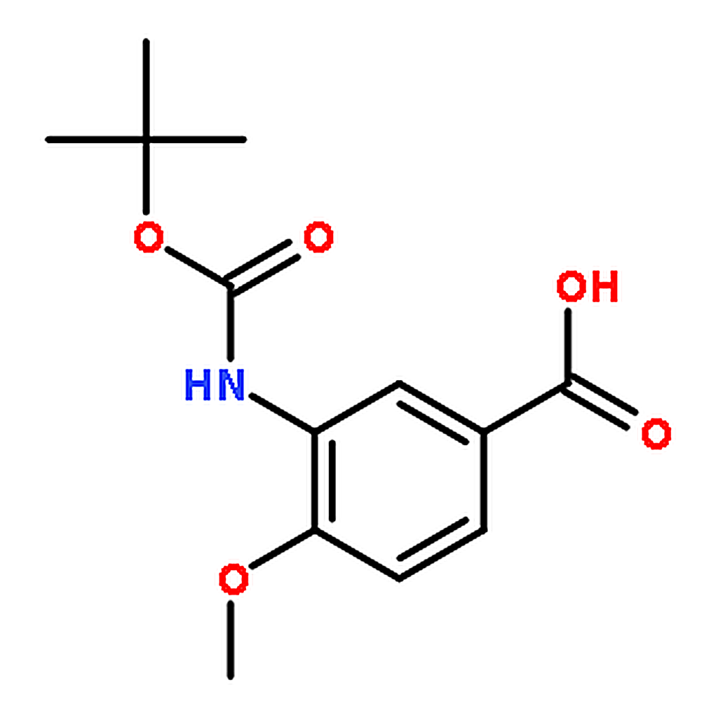 RHAWN 3-((tert-Butoxycarbonyl)amino)-4-methoxybenzoic acid