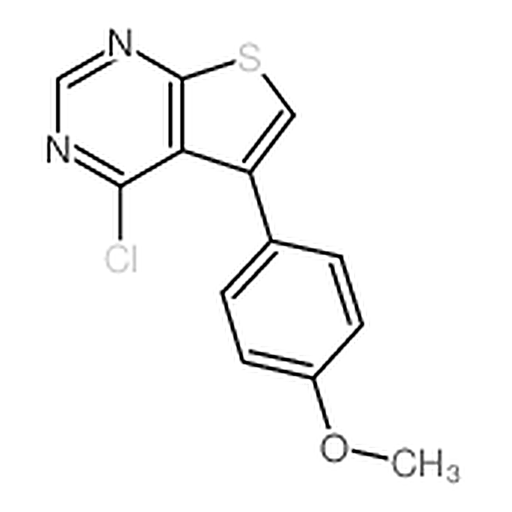 RHAWN 4-CHLORO-5-(4-METHOXYPHENYL)THIENO[2，3-D]PYRIMIDINE