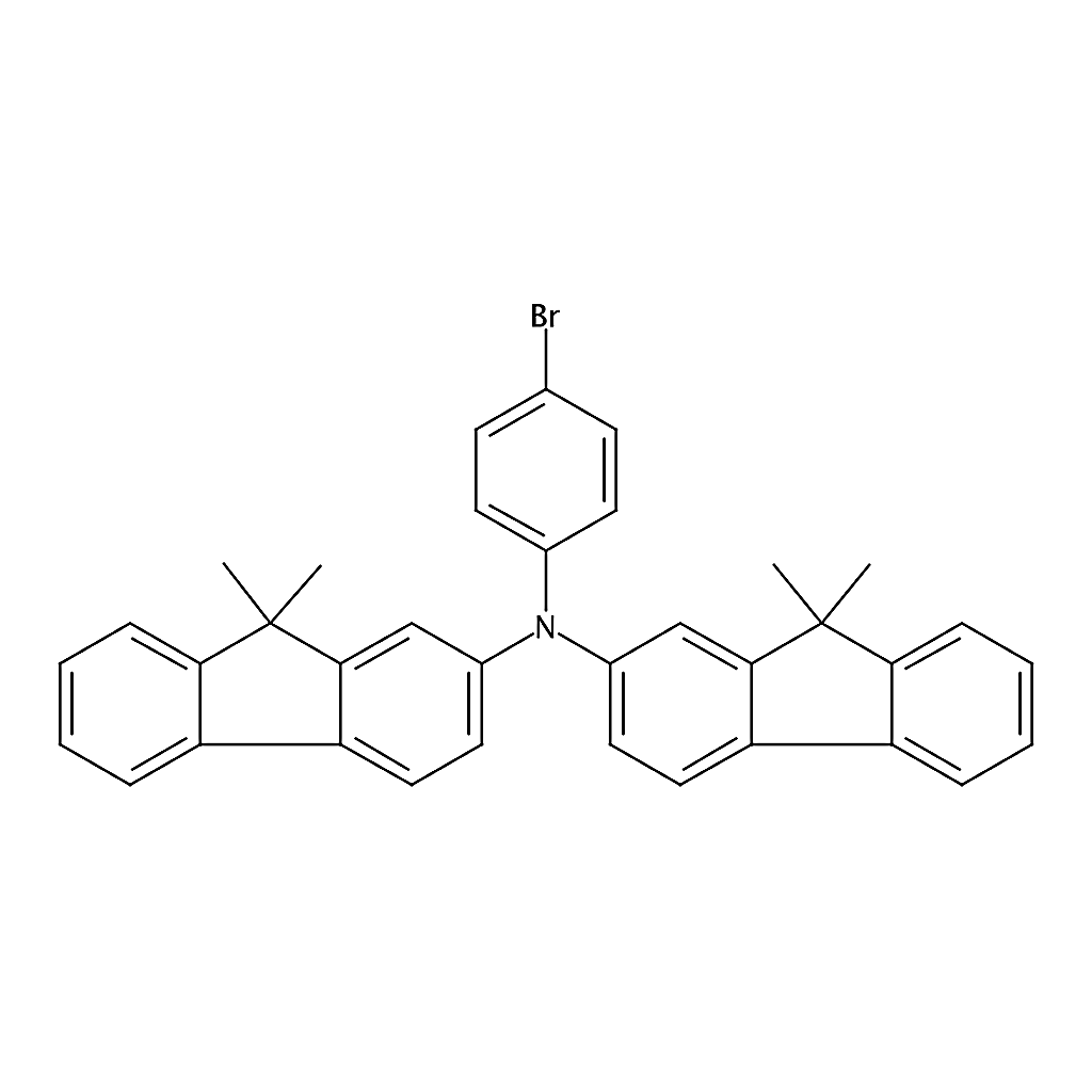 RHAWN 4-Bromo-<i>N</i>,<i>N</i>-bis(9,9-dimethyl-9<i>H</i>-fluoren-2-yl)aniline