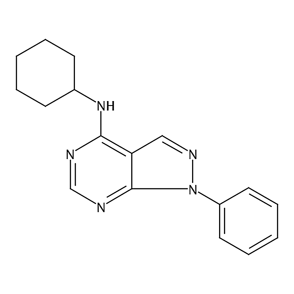 RHAWN N-Cyclohexyl-1-phenyl-1H-pyrazolo[3,4-d]pyrimidin-4-amine