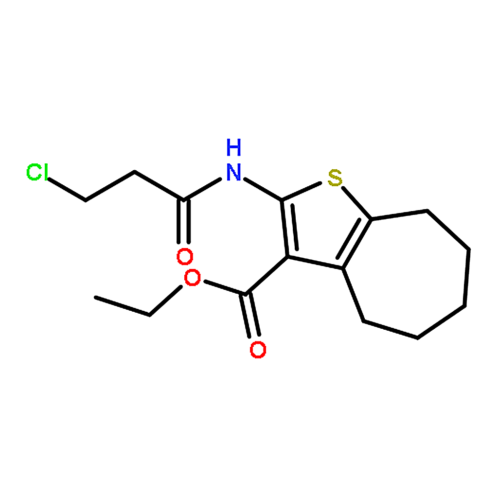 RHAWN Ethyl 2-(3-chloropropanamido)-5,6,7,8-tetrahydro-4H-cyclohepta[b]thiophene-3-carboxylate