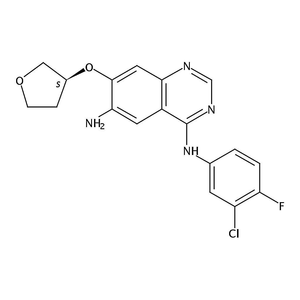 RHAWN (S)-N4-(3-Chloro-4-fluorophenyl)-7-((tetrahydrofuran-3-yl)oxy)quinazoline-4,6-diamine
