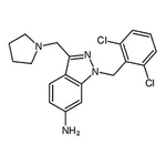 RHAWN 1-(2,6-Dichlorobenzyl)-3-(pyrrolidin-1-ylmethyl)-1H-indazol-6-amine