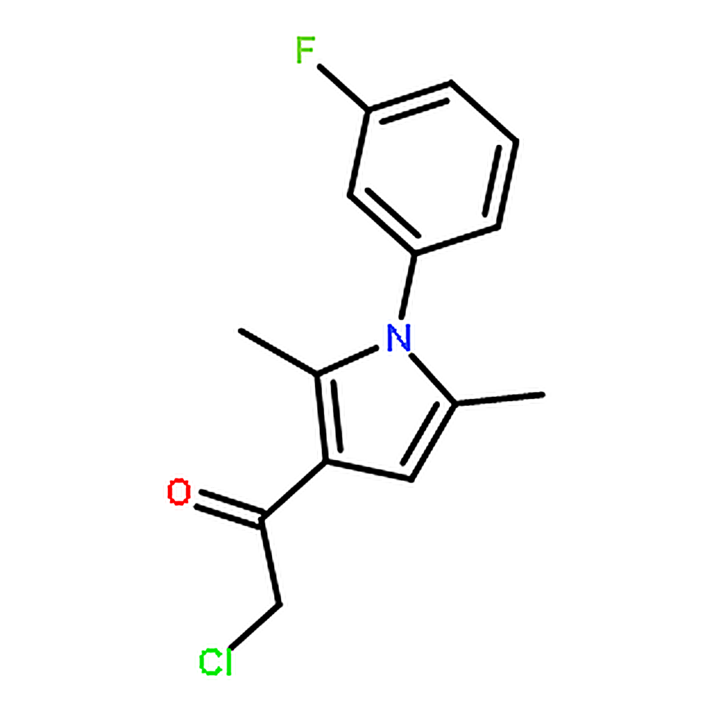 RHAWN 2-chloro-1-[1-(3-fluorophenyl)-2，5-dimethyl-1H-pyrrol-3-yl]ethanone