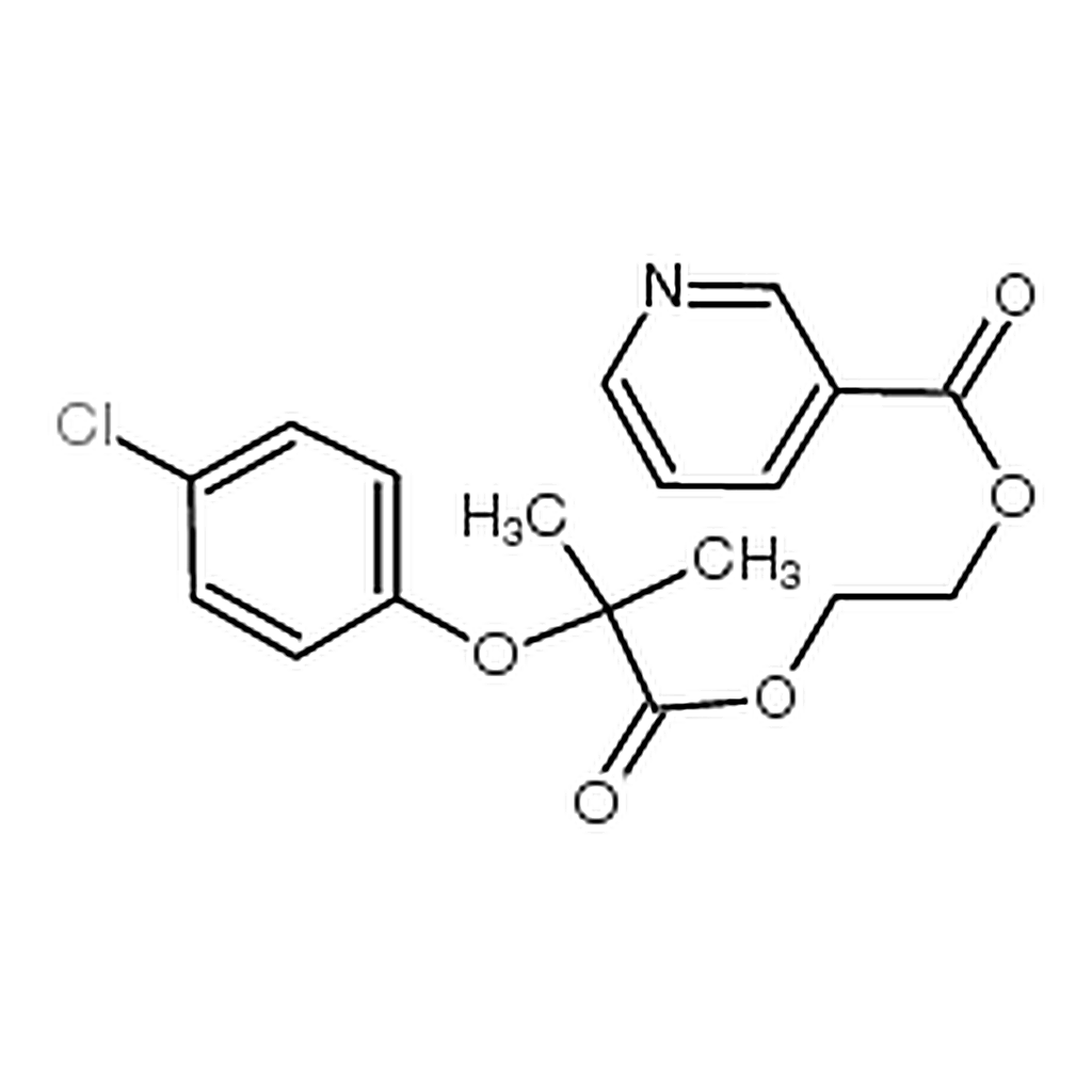 RHAWN 2-[2-(4-chlorophenoxy)-2-methylpropanoyl]oxyethyl pyridine-3-carboxylate