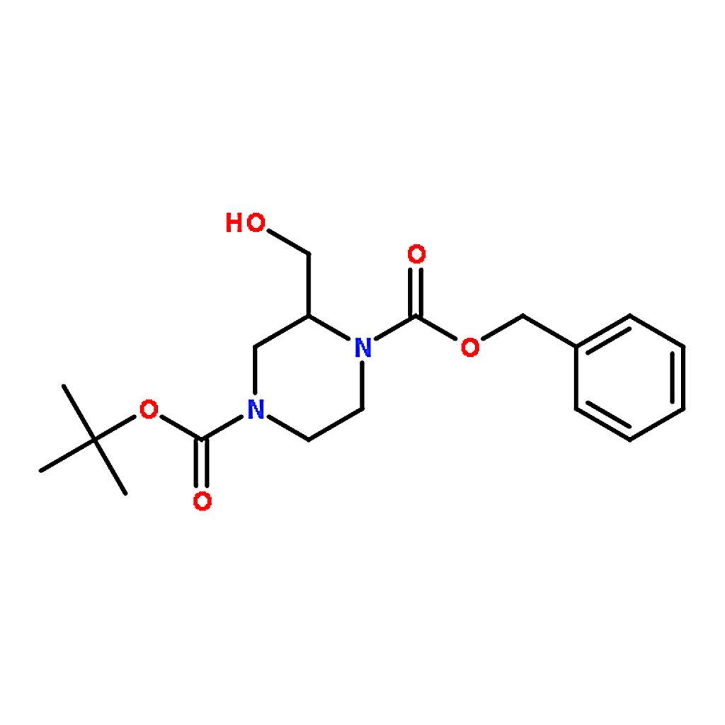 RHAWN 1-Benzyl 4-tert-butyl 2-(hydroxymethyl)piperazine-1,4-dicarboxylate