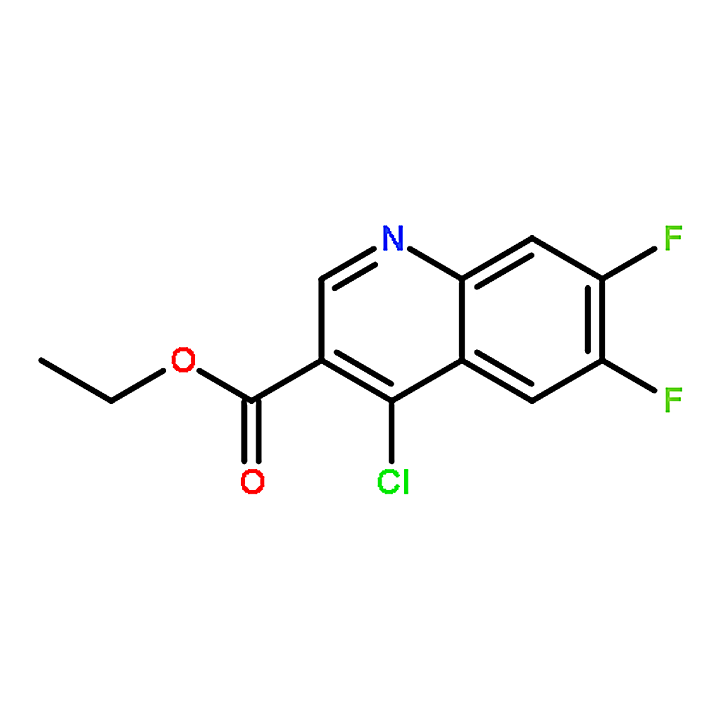 RHAWN Ethyl 4-chloro-6，7-difluoroquinoline-3-carboxylate