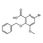 RHAWN 3-(Benzyloxy)-6-bromo-4-methoxypicolinic acid