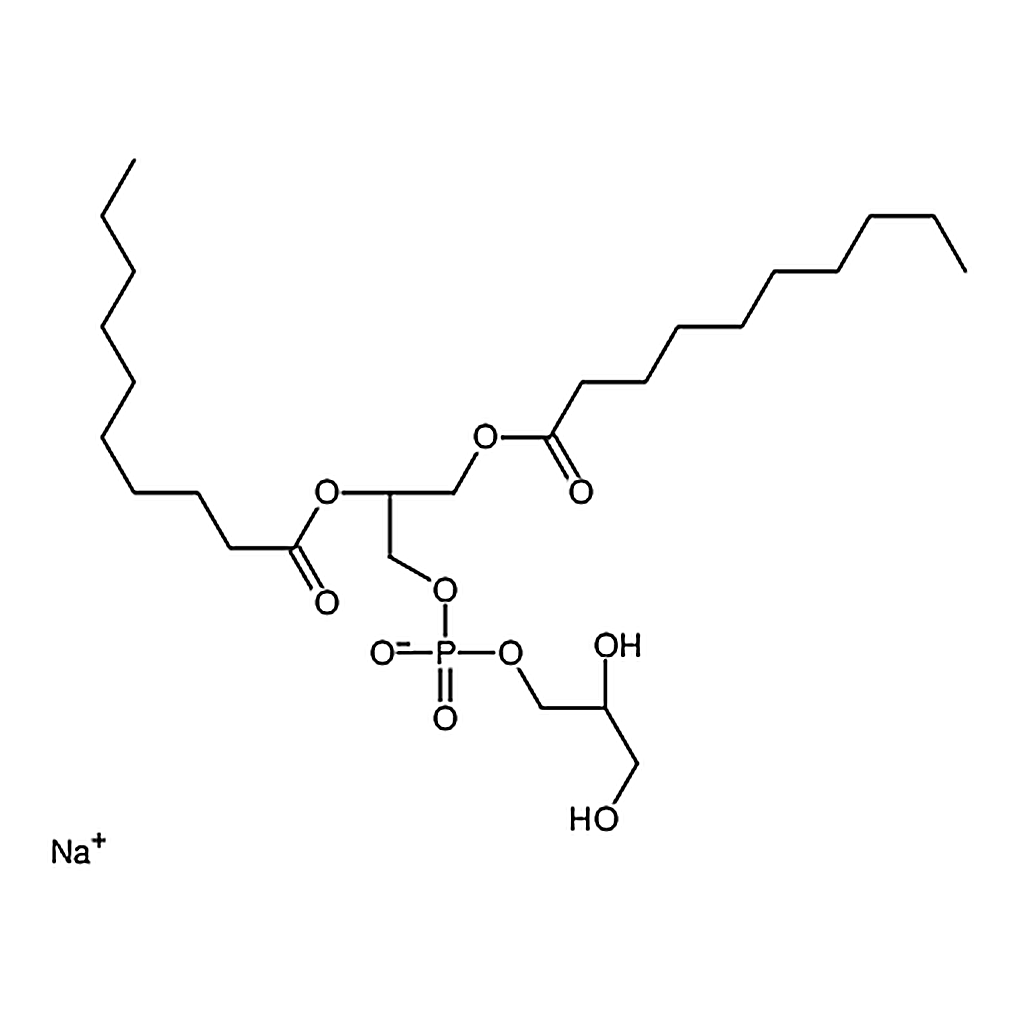 RHAWN 1,2-didecanoyl-sn-glycero-3-phospho-(1'-rac-glycerol) (sodium salt)