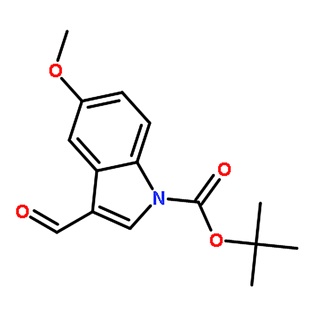RHAWN tert-Butyl 3-formyl-5-methoxy-1H-indole-1-carboxylate