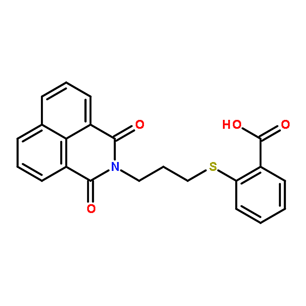 RHAWN 2-((3-(1,3-Dioxo-1H-benzo[de]isoquinolin-2(3H)-yl)propyl)thio)benzoic acid