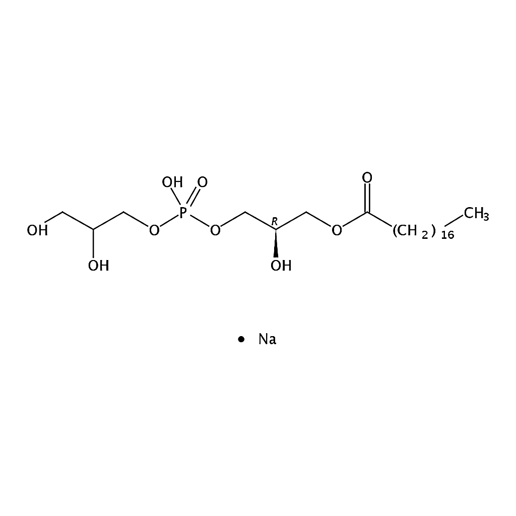 RHAWN 1-stearoyl-2-hydroxy-sn-glycero-3-phospho-(1'-rac-glycerol) (sodium salt)